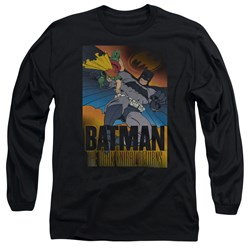 Batman - Mens Dk Returns Long Sleeve Shirt In Black