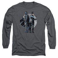 Batman - Mens Spotlight Long Sleeve Shirt In Charcoal