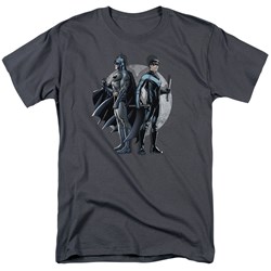 Batman - Mens Spotlight T-Shirt In Charcoal