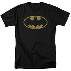 Batman - Mens Word Logo T-Shirt In Black