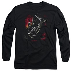Batman - Mens Kick Swing Long Sleeve Shirt In Black