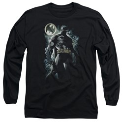 Batman - Mens The Knight Long Sleeve Shirt In Black