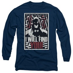 Batman - Mens I Will Fnd You Longsleeve T-Shirt