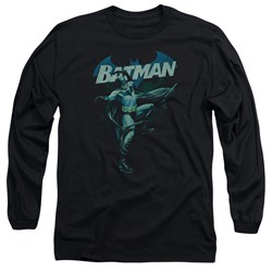Batman - Mens Blue Bat Longsleeve T-Shirt