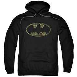 Batman - Mens Tattered Logo Pullover Hoodie