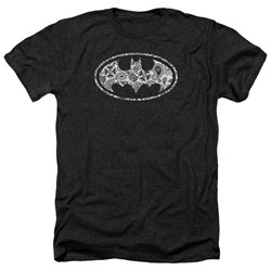 Batman - Mens Paisley Bat Heather T-Shirt
