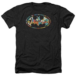 Batman - Mens Hawaiian Bat Heather T-Shirt