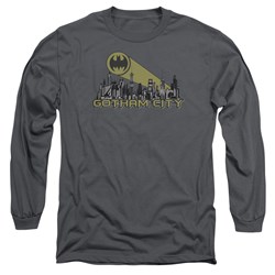 Batman - Mens Gotham Skyline Long Sleeve T-Shirt
