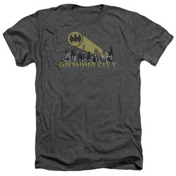 Batman - Mens Gotham Skyline Heather T-Shirt