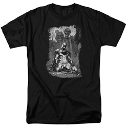 Batman - Mens Sketchy Shadows T-Shirt