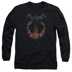 Batman - Mens Smoke & Fire Long Sleeve T-Shirt