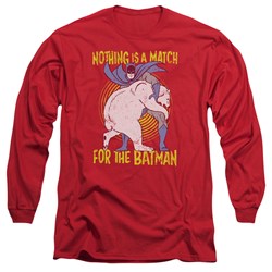 Batman - Mens Bear Wrastling Long Sleeve T-Shirt
