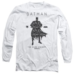 Batman - Mens Paislety Silhouette Long Sleeve T-Shirt