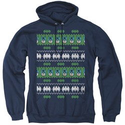 Batman - Mens Batman Christmas Sweater Pullover Hoodie