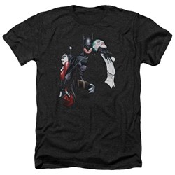 Batman - Mens Joker Harley Choke Heather T-Shirt