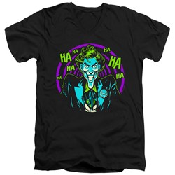 Batman - Mens Hahaha V-Neck T-Shirt