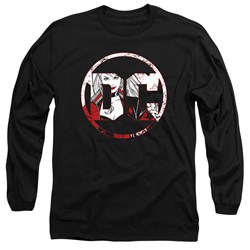 Batman - Mens Dc Logo Harley Long Sleeve T-Shirt