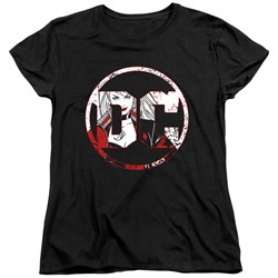 Batman - Womens Dc Logo Harley T-Shirt