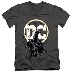Batman - Mens Batman Dc V-Neck T-Shirt