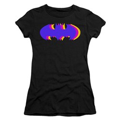 Batman - Juniors Tri Colored Symbol T-Shirt