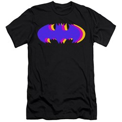 Batman - Mens Tri Colored Symbol Premium Slim Fit T-Shirt