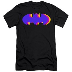 Batman - Mens Tri Colored Symbol Slim Fit T-Shirt