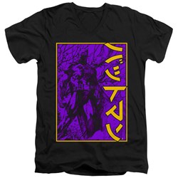 Batman - Mens Big Framed Kanji V-Neck T-Shirt