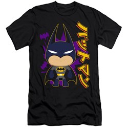 Batman - Mens Cute Kanji Premium Slim Fit T-Shirt