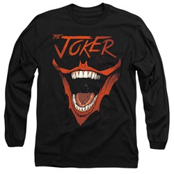 Batman - Mens Joker Bat Laugh Long Sleeve T-Shirt