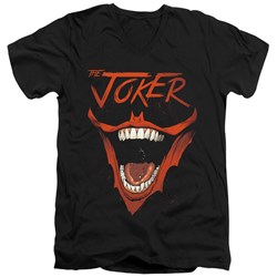 Batman - Mens Joker Bat Laugh V-Neck T-Shirt