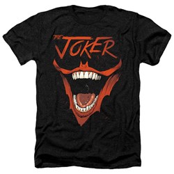 Batman - Mens Joker Bat Laugh Heather T-Shirt