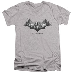 Batman - Mens Gotham Shield V-Neck T-Shirt
