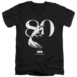 Batman - Mens 80 Wall V-Neck T-Shirt