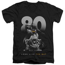 Batman - Mens Big 80 V-Neck T-Shirt