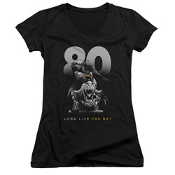 Batman - Juniors Big 80 V-Neck T-Shirt