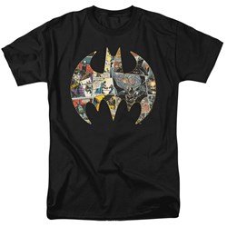 Batman - Mens Collage Shield T-Shirt