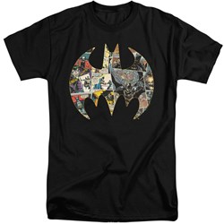 Batman - Mens Collage Shield Tall T-Shirt