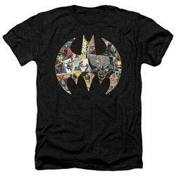 Batman - Mens Collage Shield Heather T-Shirt