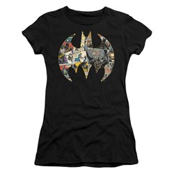 Batman - Juniors Collage Shield T-Shirt