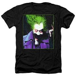 Batman - Mens Arkham Asylum Joker Heather T-Shirt