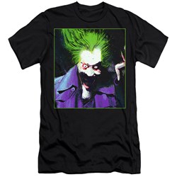 Batman - Mens Arkham Asylum Joker Slim Fit T-Shirt
