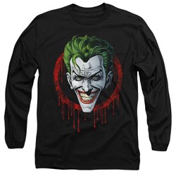 Batman - Mens Joker Drip Long Sleeve T-Shirt