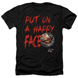 Batman - Mens Happy Face Heather T-Shirt