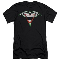 Batman - Mens Joker Bat Logo Premium Slim Fit T-Shirt