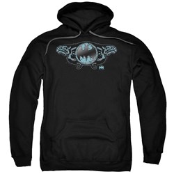 Batman - Mens Two Gargoyles Logo Hoodie