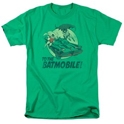 Batman Classic Tv - Mens To The Batmobile T-Shirt
