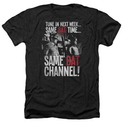 Batman Classic Tv - Mens Bat Channel Heather T-Shirt