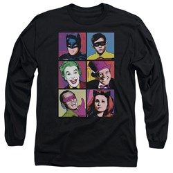 Batman Classic Tv - Mens Pop Cast Long Sleeve T-Shirt