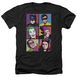 Batman Classic Tv - Mens Pop Cast Heather T-Shirt
