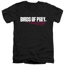 Birds Of Prey - Mens Horizontal Logo V-Neck T-Shirt